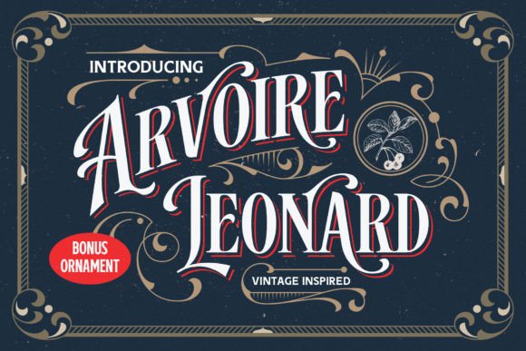 Arvoire Leonard: A Modern Vintage Display Font for Digital Design