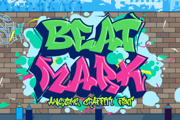 Beat Mark: A Bold Graffiti Typeface for Urban Branding