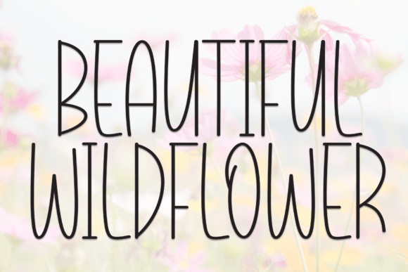 Beautiful Wildflower: A Handwritten Display Font That Delivers Charm—Not Clutter