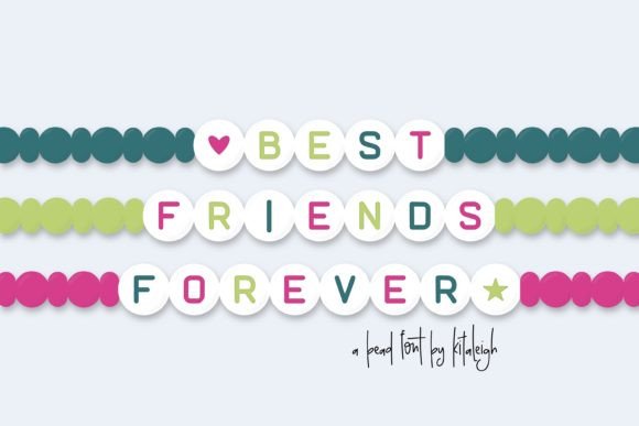 Best Friends Forever: A Playful Display Font for Digital Branding