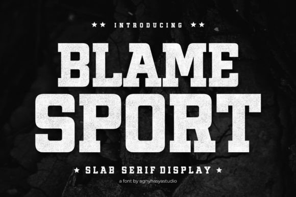 Blame Sport: A Bold Display Font for Small Business Branding
