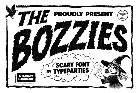 Bozzies: A Spooky Display Font That Gives Your Brand Personality