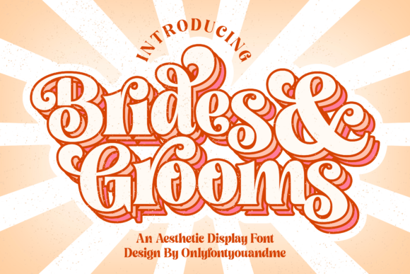 Brides and Grooms Font: Elegant Script for Wedding & Boutique Products