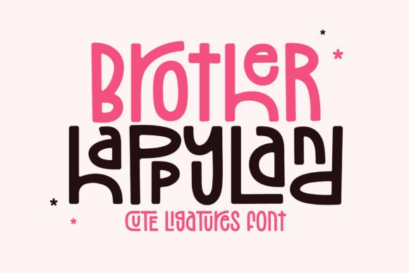 Brother Happyland: A Playful Display Font for Scroll-Stopping Campaigns