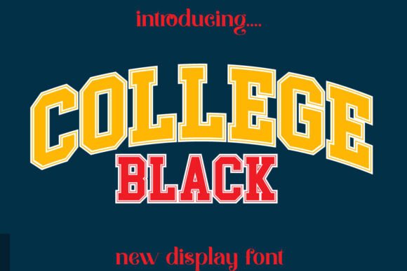 College Black: A Bold, Grounded Display Typeface for Editorial Clarity