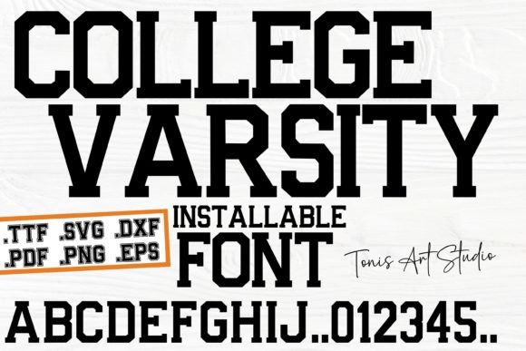 College Varsity Font: A Sporty, Chic Display Typeface for Real Branding