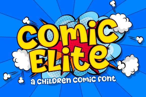 Comic Elite: A Playful Display Font for Handmade Creators