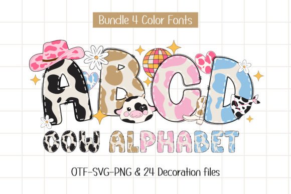 Cow Alphabet: A Display Font That Cuts Through the Feed