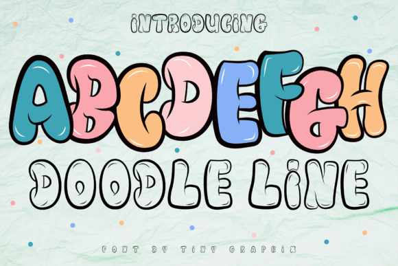 Doodle Line: A Bold Display Font for Small Business Branding