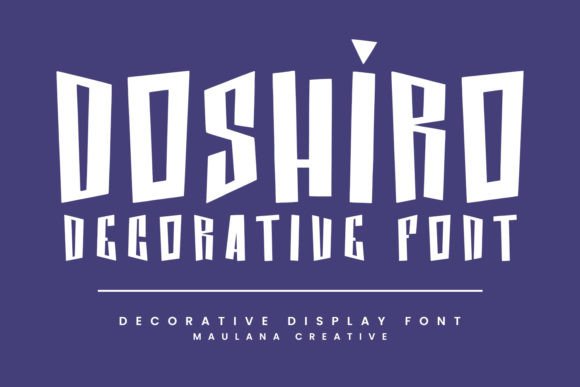 Doshiro: A Display Font That Earns Its Space