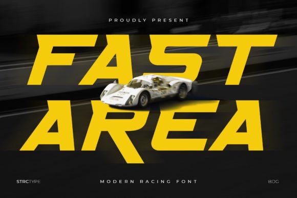 Fast Area: A Bold Display Font for High-Energy Branding