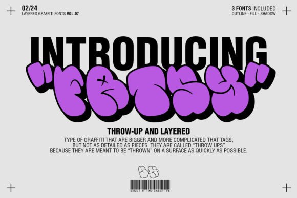 Fatsy: A Bold, Layered Display Font for Editorial Personality