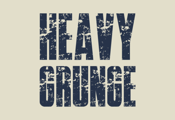 Heavy Grunge: A Display Font That Speaks Before You Read