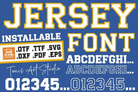 Jersey Outline: A Sporty Display Font That Actually Works