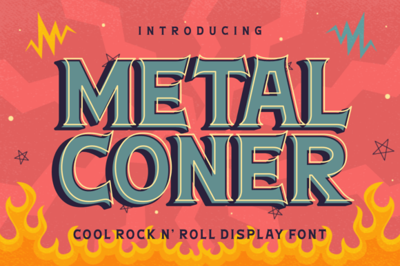 Metal Coner: A Bold Display Font for Handmade Brands