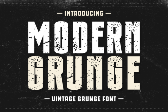 Modern Grunge: A Display Font That Bridges Vintage Grit and Clean Branding