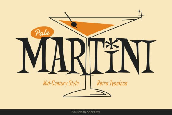 Pale Martini: A Retro Display Font That Lifts Your Web Headlines