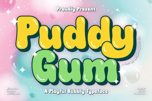 Puddy Gum: A Playful Display Typeface for Scroll-Stopping Marketing