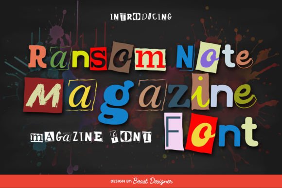 Ransom Note Magazine: A Display Font with Editorial Charm