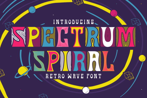 Spectrum Spiral: A Retro Wave Display Font That Cuts Through the Feed