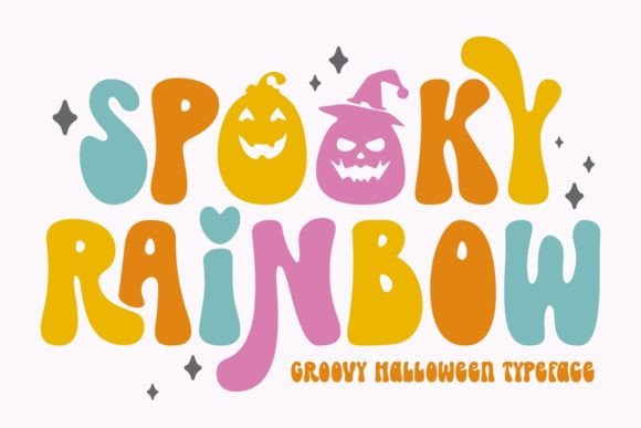 Spooky Rainbow: A Retro Halloween Font That Delivers Personality