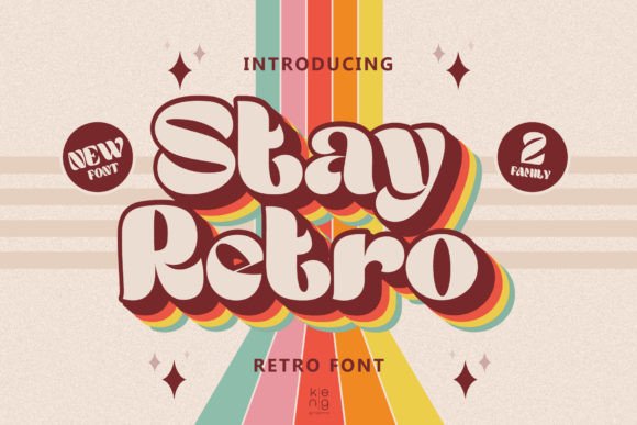 Stay Retro Font: Your Vintage Display Typeface for Handmade Charm