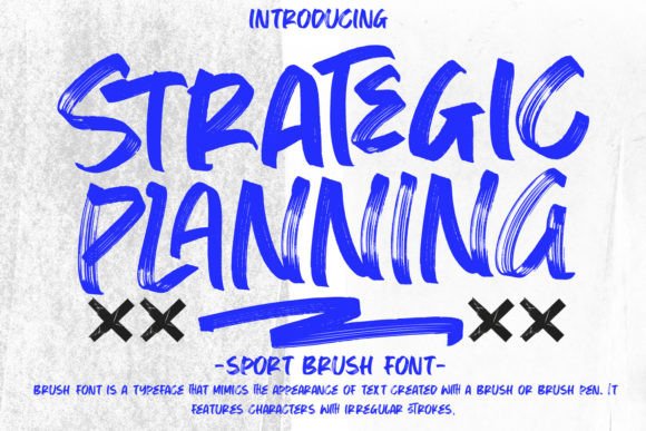 Strategic Planning: A Bold Display Font for Small Business Branding