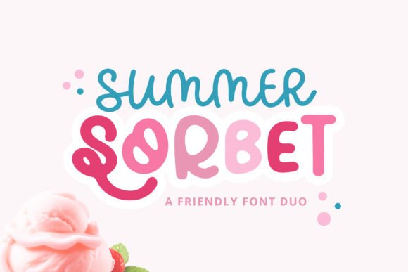 Summer Sorbet: A Vibrant Display Font for Digital Branding