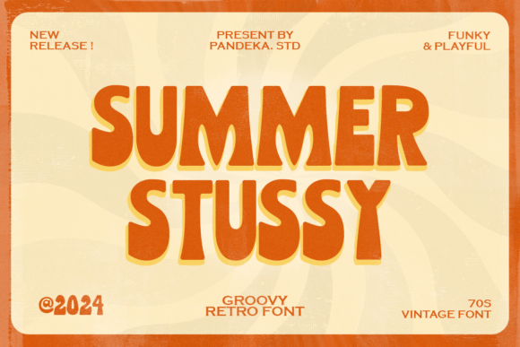 Summer Stussy: A Retro Display Font That Makes Your Brand Instantly Memorable