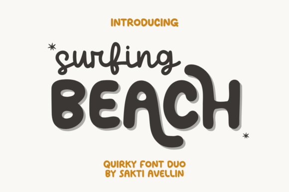 Surfing Beach Duo: A Display Font That Captures Attention