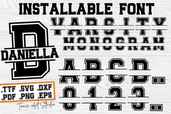 Varsity Monogram: A Display Font That Brings Energy to Brand Identity