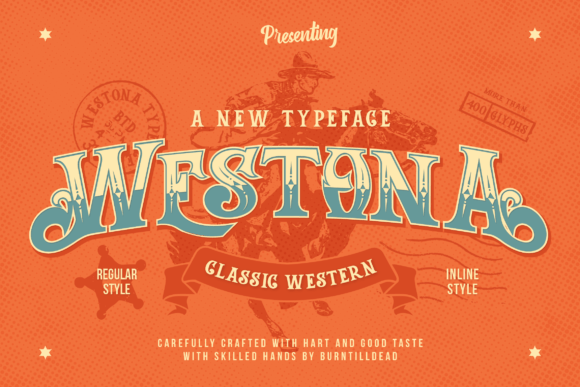Westona: A Bold Display Font for Authentic Brand Identity